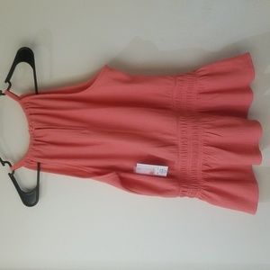 NWT NineWest Coral Halter Neck Pelpum Top